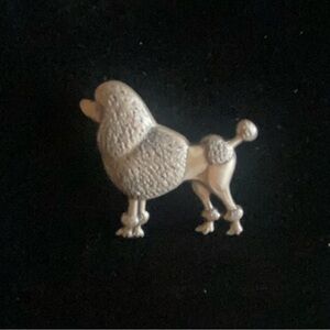 Sterling Silver Poodle Brooch Pin, Danecraft
